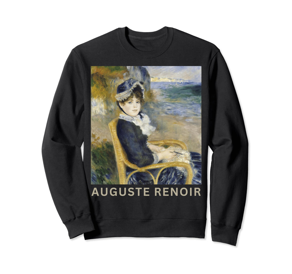 Pierre Auguste Renoir Seashore Sweatshirt - Custom Art Print Men Women - T-Shirt, Sweatshirt, Hoodie
