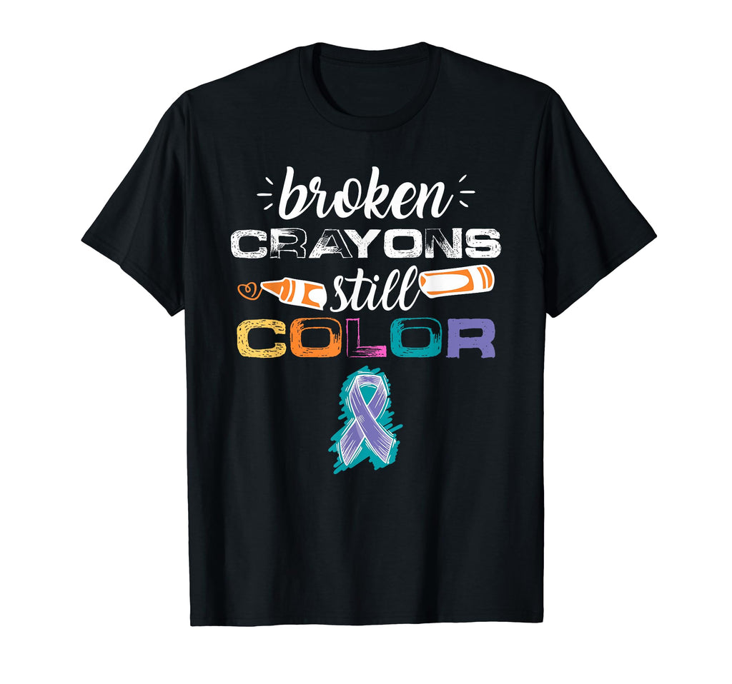 Broken Crayons Still Color Suicide T-Shirt - Aesthetic Graphic for Adults - T-Shirt, Sweatshirt, Hoodie