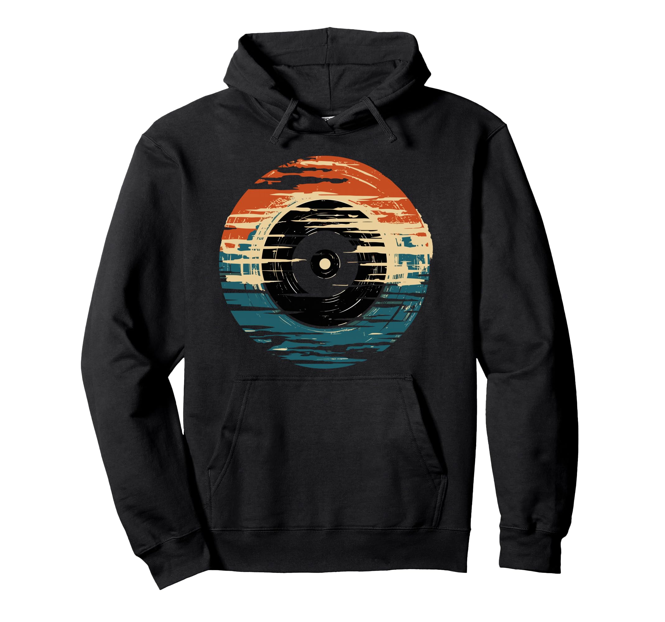 Vinyl Record Turntable Music Hoodie - Unique Graphic for Adults - T-Shirt, Sweatshirt, Hoodie