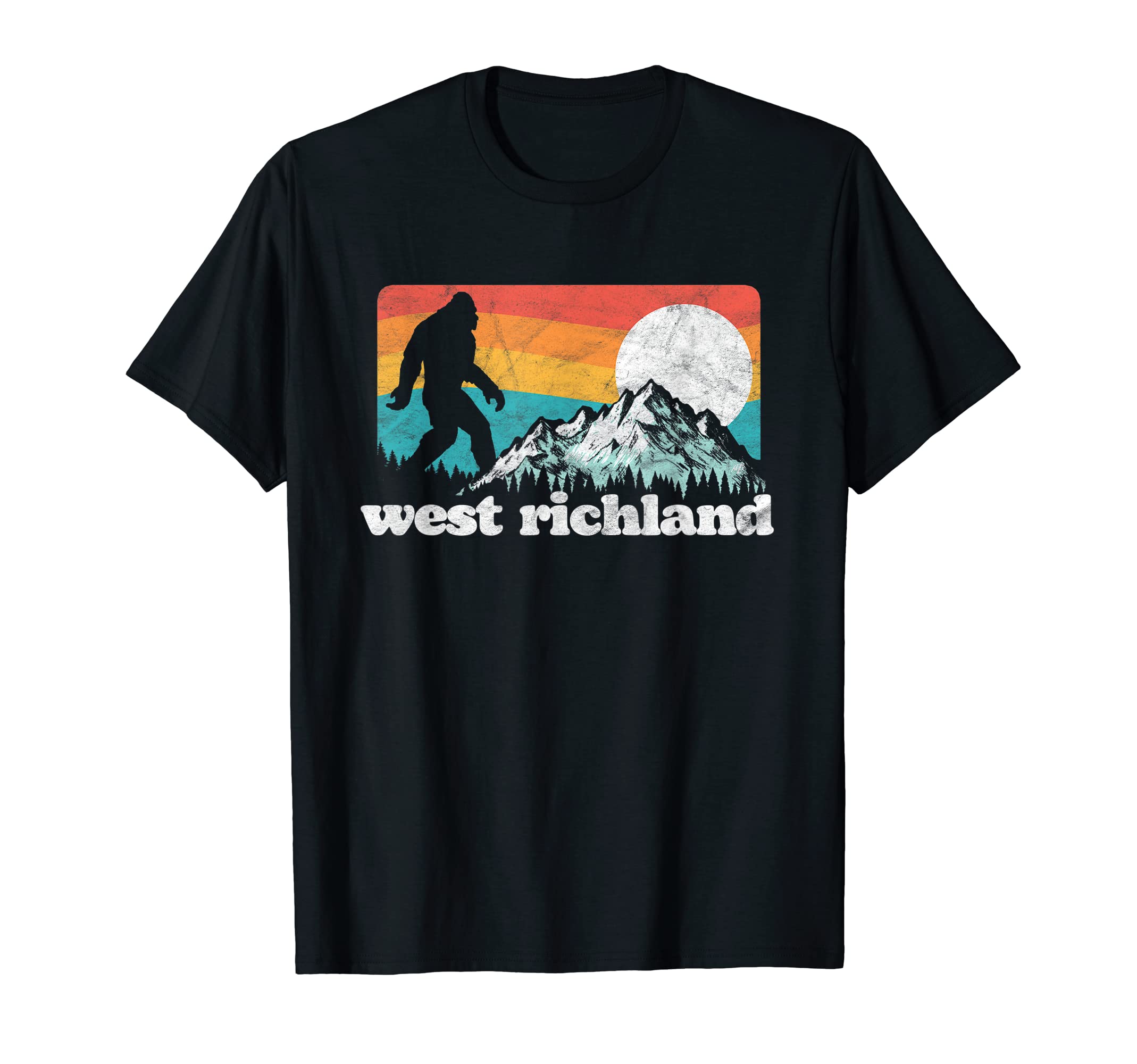 West Richland Washington Bigfoot T-Shirt - Minimalist Print for Adults - T-Shirt, Sweatshirt, Hoodie
