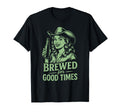 Brewed Good Times Beer Cowgirl T-Shirt - Graphic Print Unisex - T-Shirt, Sweatshirt, Hoodie