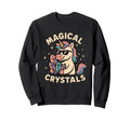 Unicorn Magical Crystals Energy Healing Sweatshirt - Graphic Print Unisex - T-Shirt, Sweatshirt, Hoodie