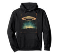 Ufo Alien Space Distressed Vibes 3 Hoodie - Graphic Print Unisex - T-Shirt, Sweatshirt, Hoodie