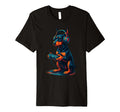 Doberman Pinscher Gamer Gaming Dog T-Shirt - Fun Novelty Design Men Women - T-Shirt, Sweatshirt, Hoodie