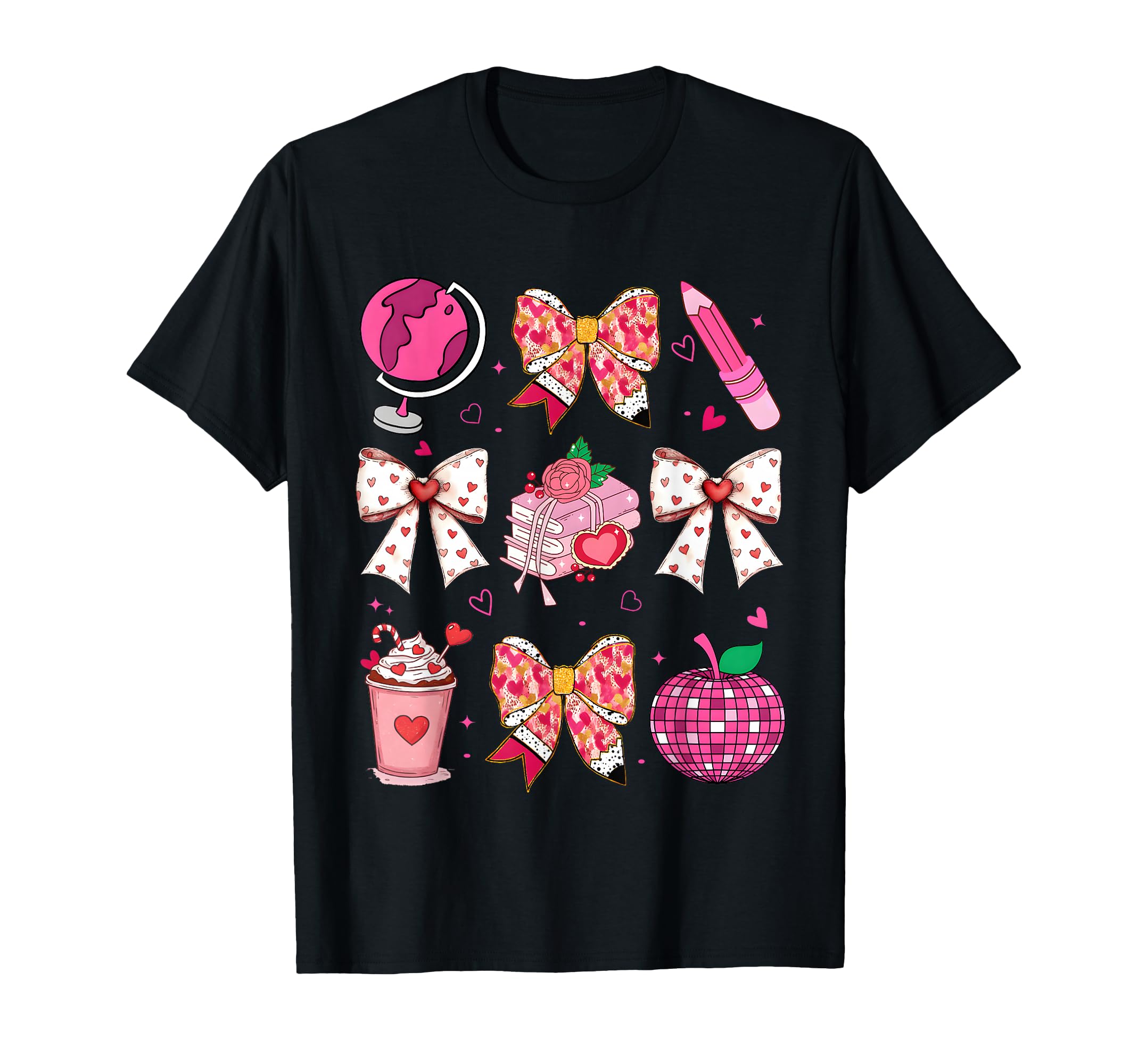 Coquette Bow Discoball Aesthetic T-Shirt - Casual Everyday Wear for Adults - T-Shirt, Sweatshirt, Hoodie