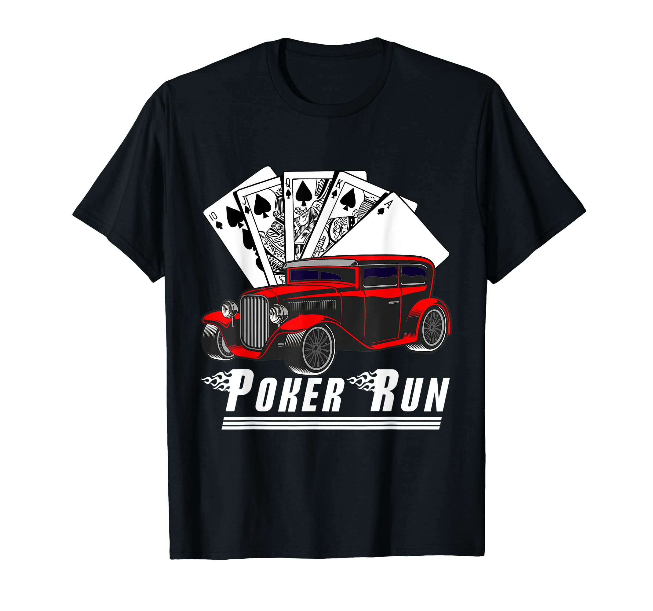Hot Rod Sedan Poker Run Rat Rod Car T-Shirt - Unique Graphic Men Women - T-Shirt, Sweatshirt, Hoodie