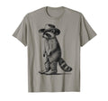 Raccoon Cowboy Cowgirl Western T-Shirt - Casual Everyday Wear Men Women - T-Shirt, Sweatshirt, Hoodie