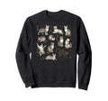 Cat Tattoo Stars And Multiple Sweatshirt - Aesthetic Graphic Men Women - T-Shirt, Sweatshirt, Hoodie