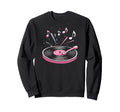 Vinyl Record Player Sketch Music Sweatshirt - Streetwear Style Men Women - T-Shirt, Sweatshirt, Hoodie