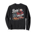 Living That Blue Collar Dollar Sweatshirt - Graphic Print for Adults - T-Shirt, Sweatshirt, Hoodie