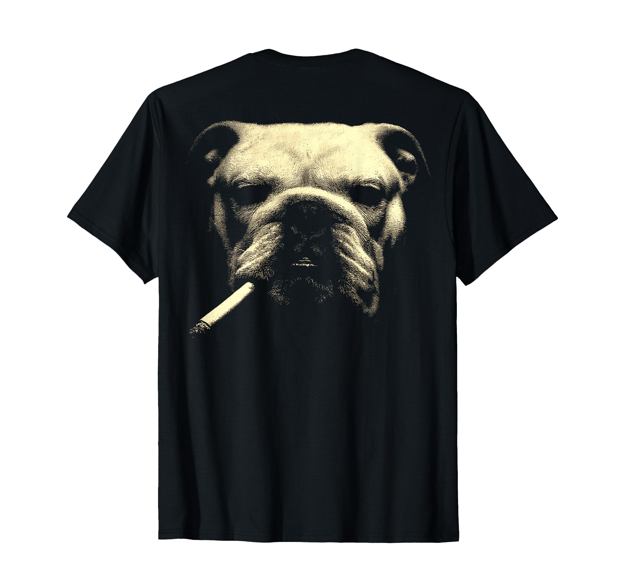 English Bulldog Smoking Cigarette T-Shirt - Graphic Print for Adults - T-Shirt, Sweatshirt, Hoodie