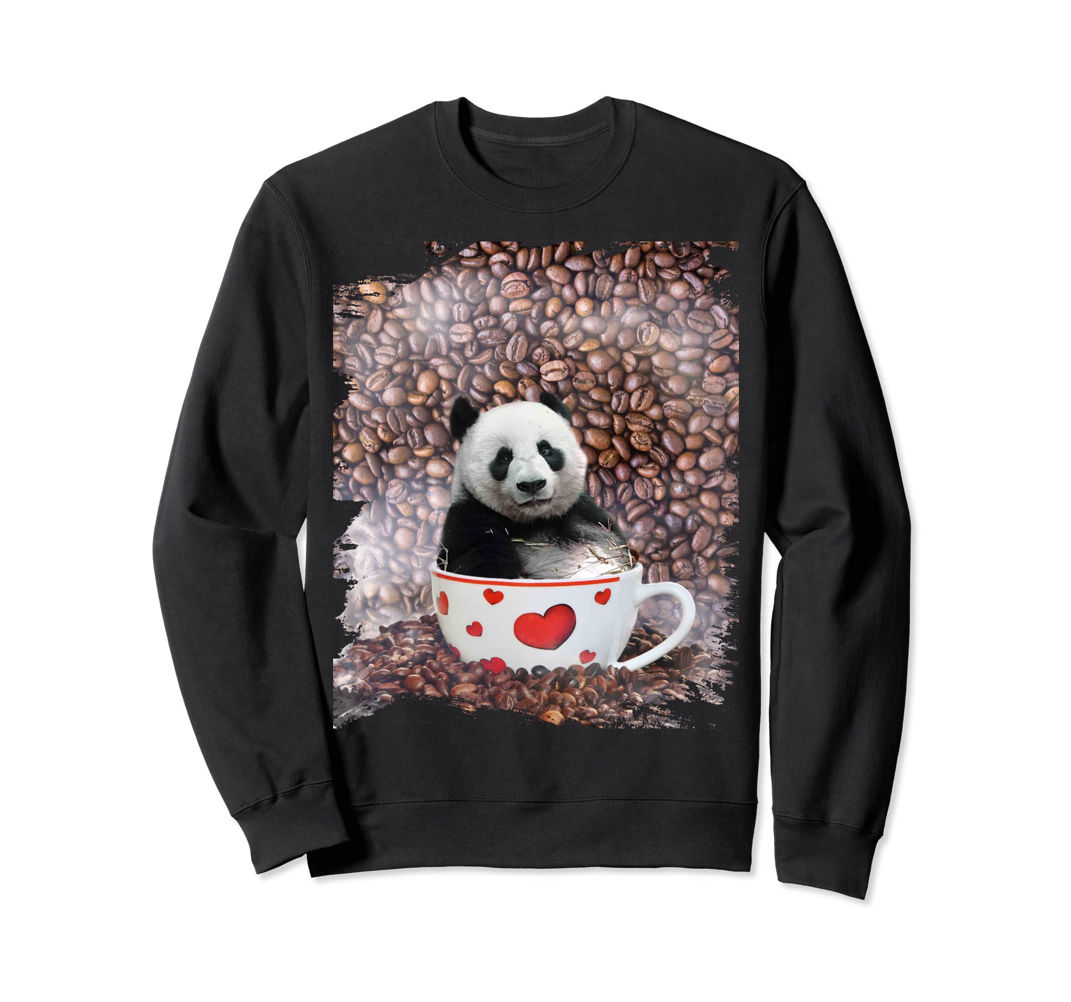 Panda Coffee Love Self Care Sweatshirt - Casual Everyday Wear Men Women - T-Shirt, Sweatshirt, Hoodie