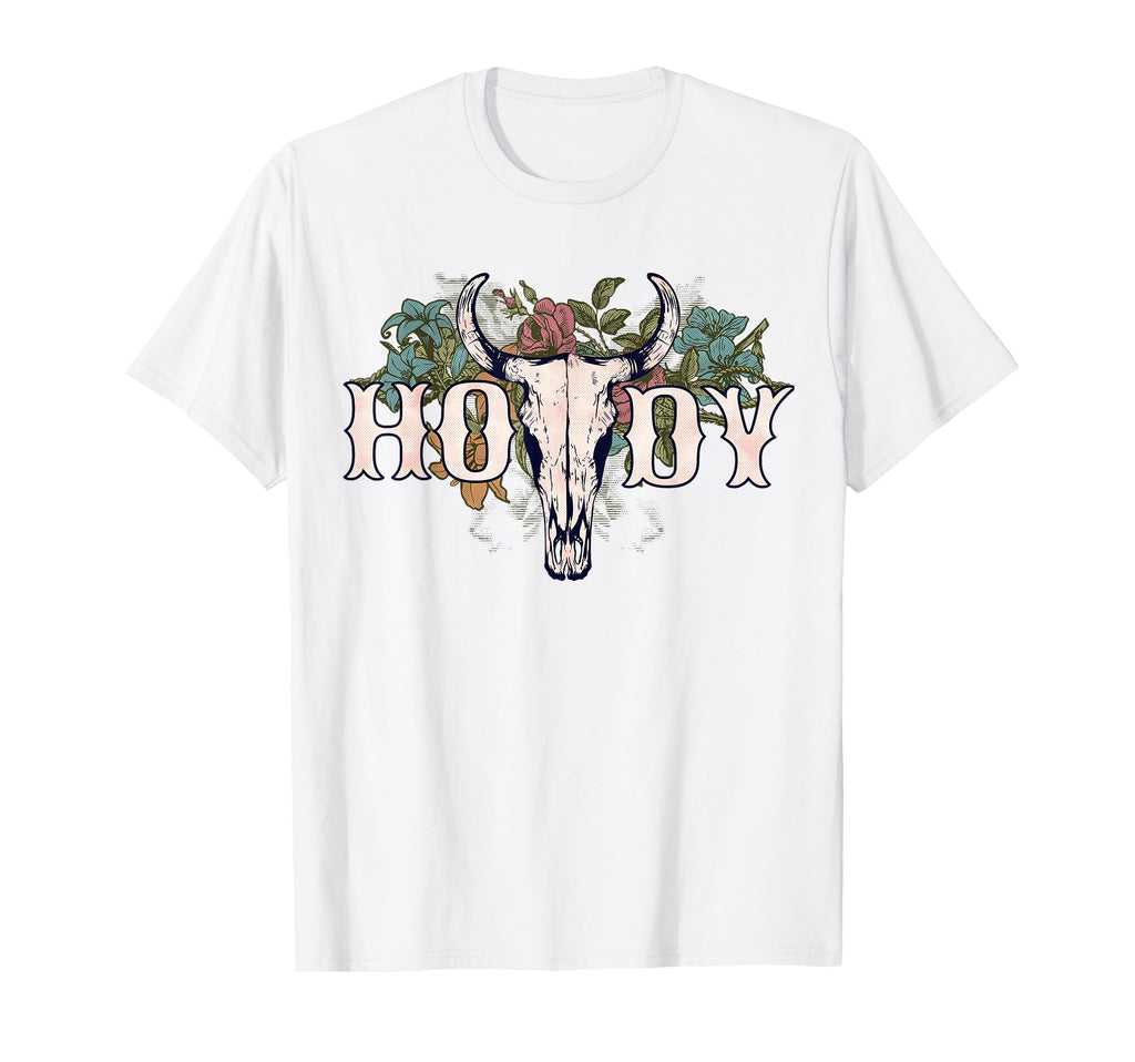 Howdy Western Country Cowboy Rodeo T-Shirt - Graphic Print for Adults - T-Shirt, Sweatshirt, Hoodie