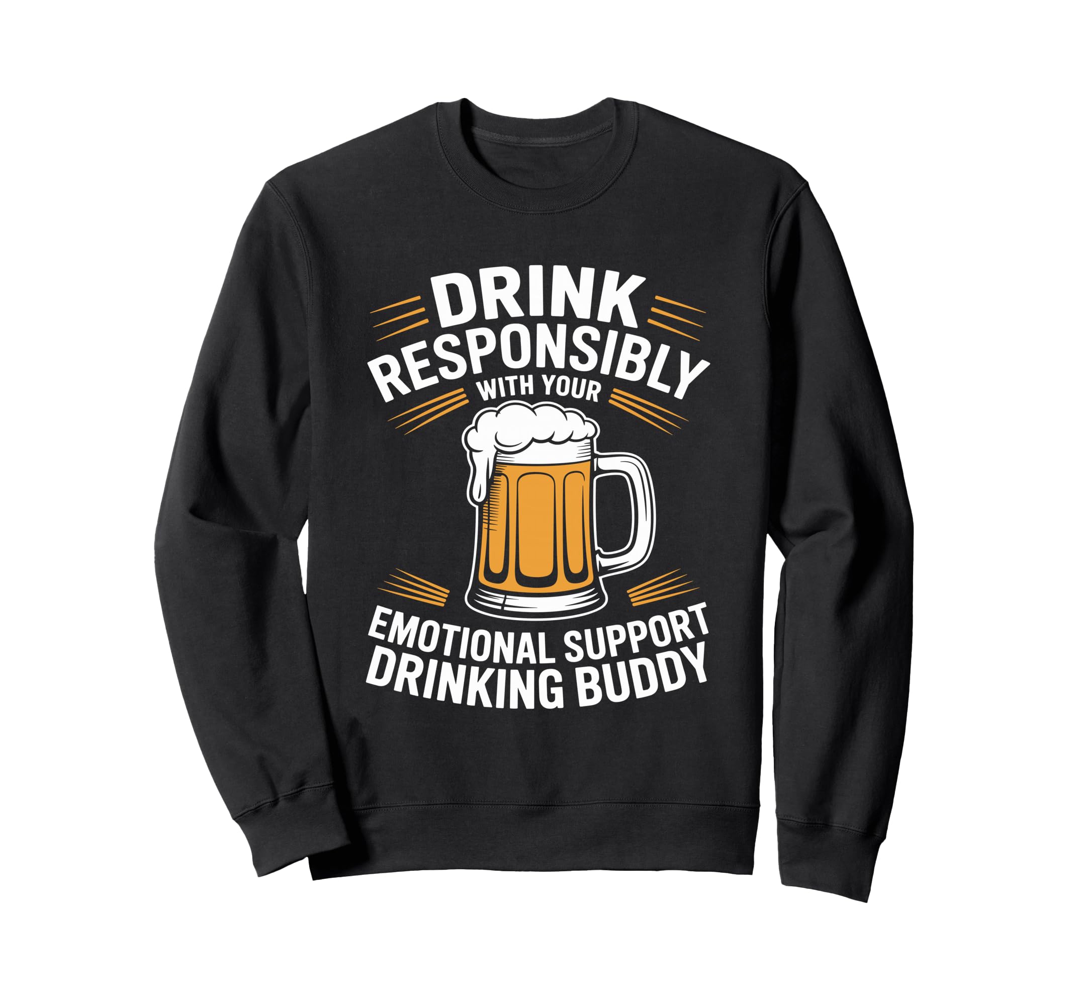 Emotional Support Drinking Buddy Do T-Shirt - Minimalist Print for Adults - T-Shirt, Sweatshirt, Hoodie