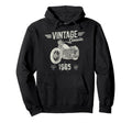 Born 1965 60Th Birthday Motorbike Hoodie - Minimalist Print for Adults - T-Shirt, Sweatshirt, Hoodie