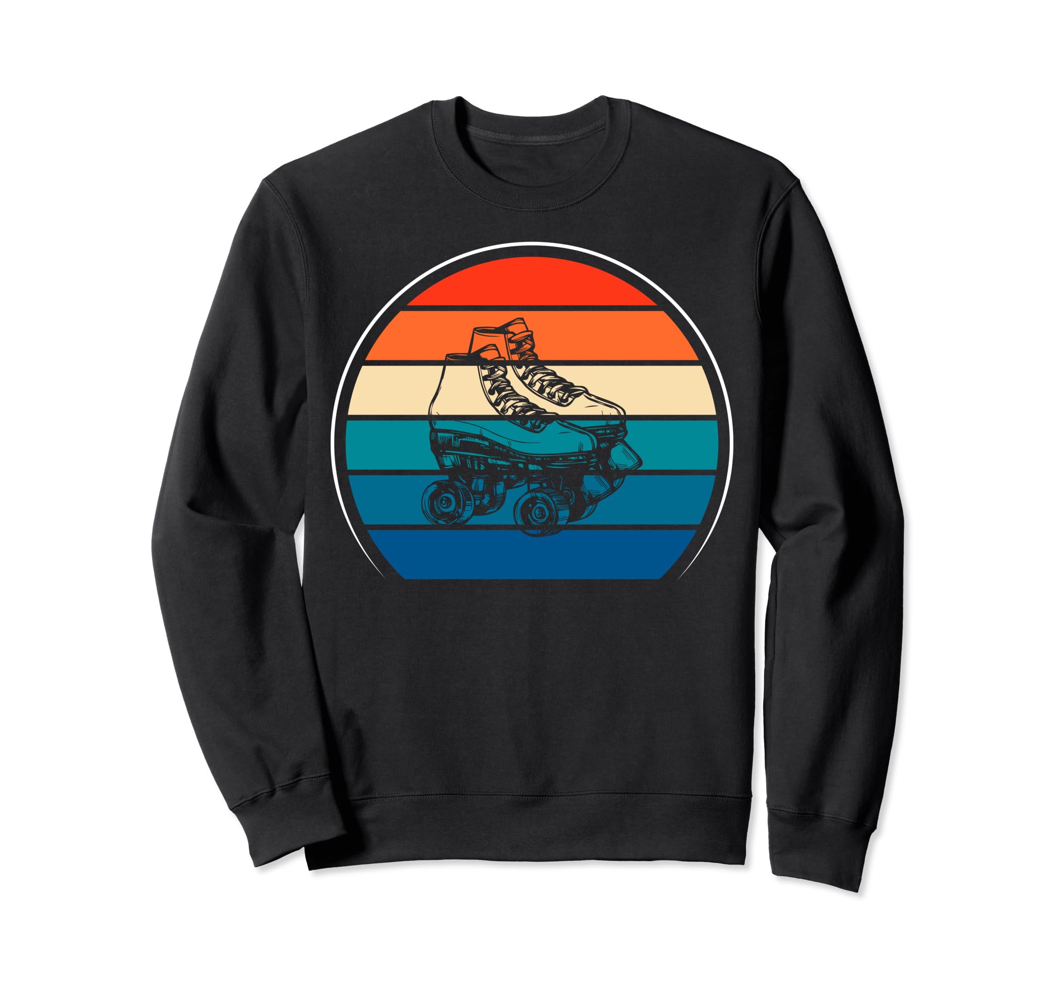 Roller Skating 70S 80S Sweatshirt - Fun Novelty Design for Adults - T-Shirt, Sweatshirt, Hoodie