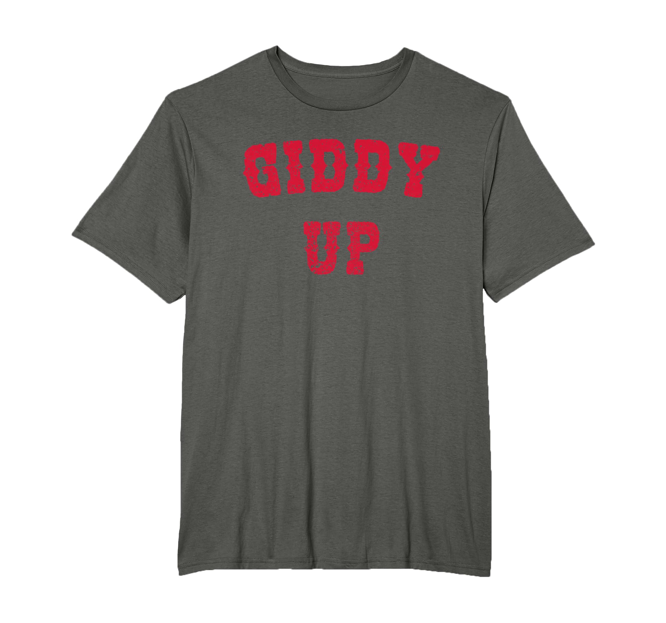 Giddy Up Cowboy Cowgirl Red Birthday Gift T-Shirt - Novelty Apparel Unisex - T-Shirt, Sweatshirt, Hoodie