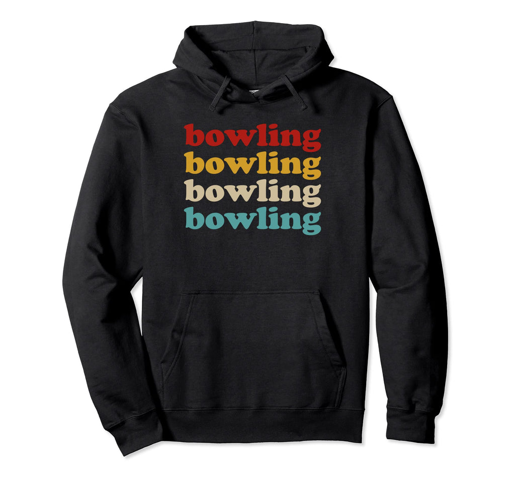 Bowling Typography Bowling Hoodie - Minimalist Print for Adults - T-Shirt, Sweatshirt, Hoodie
