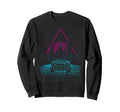 Synthwave 80S Car Aesthetic Sweatshirt - Casual Everyday Wear Men Women - T-Shirt, Sweatshirt, Hoodie