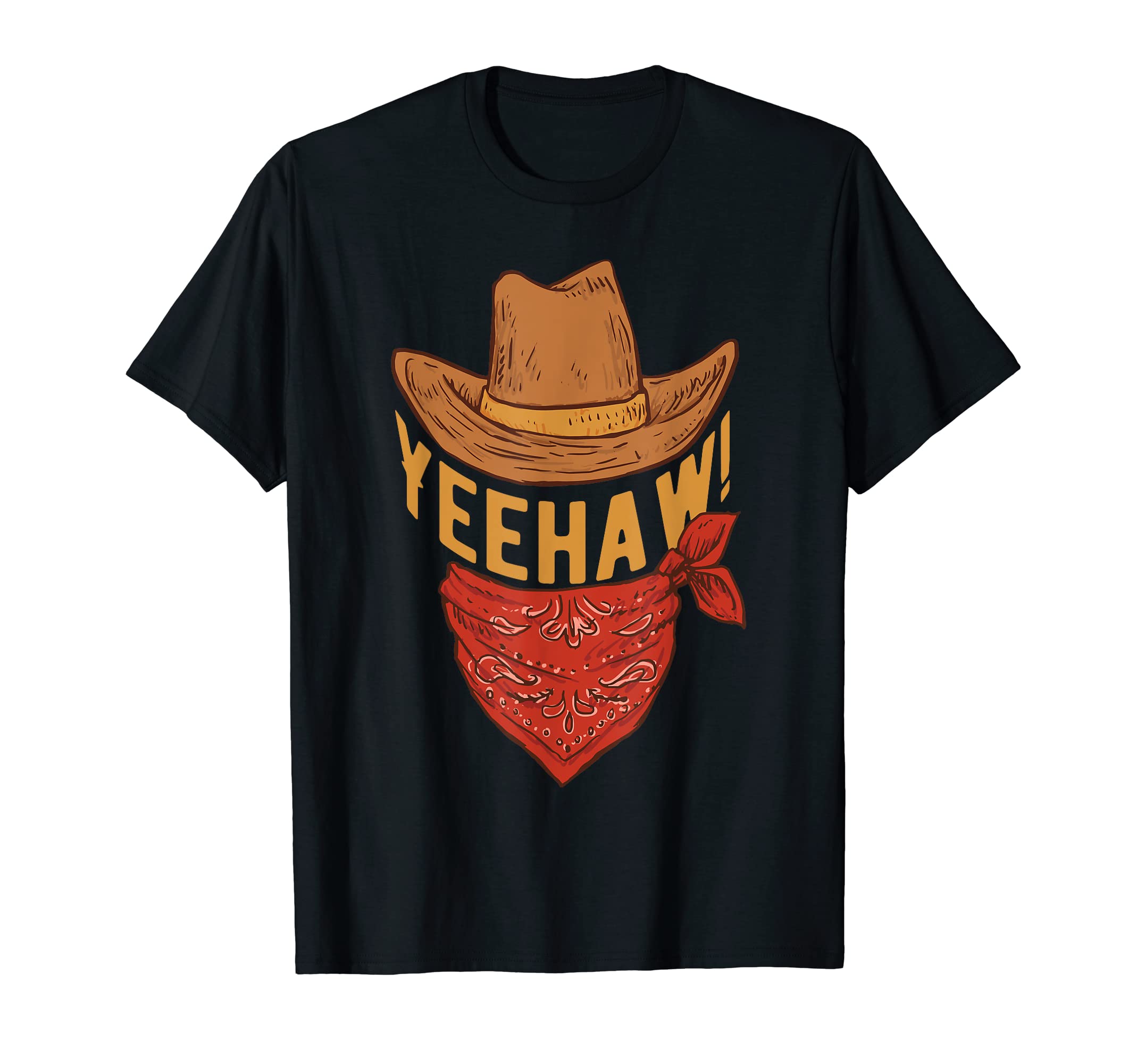 Yeehaw Cowboy Western Horse Ranch Lovers T-Shirt - Unique Graphic Unisex - T-Shirt, Sweatshirt, Hoodie