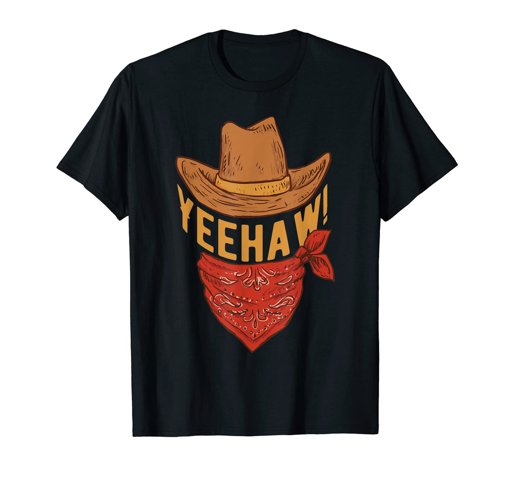 Yeehaw Cowboy Western Horse Ranch T-Shirt - Novelty Apparel for Adults - T-Shirt, Sweatshirt, Hoodie