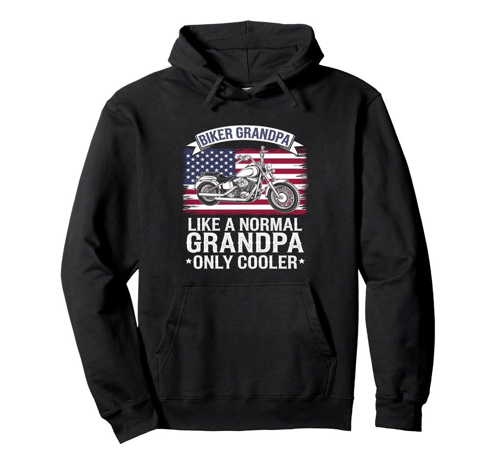 Funny Motorcycle Biker Grandpa Hoodie - Streetwear Style for Adults - T-Shirt, Sweatshirt, Hoodie