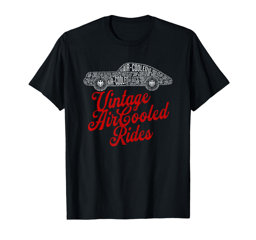 German Luftgek Hlt Aircooled Car From Text T-Shirt - Unique Graphic Unisex - T-Shirt, Sweatshirt, Hoodie