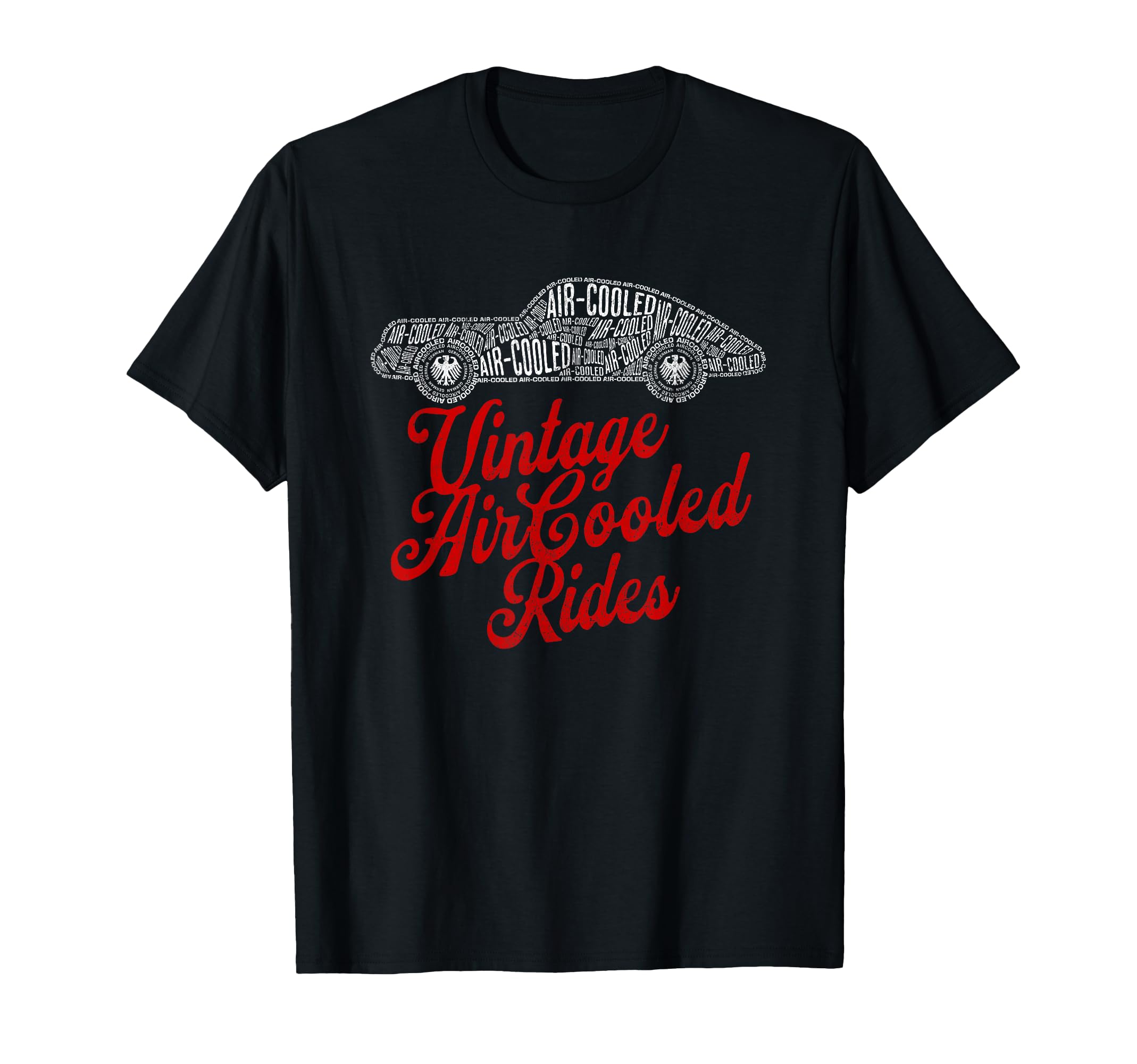 German Luftgek Hlt Aircooled Car From Text T-Shirt - Unique Graphic Unisex - T-Shirt, Sweatshirt, Hoodie