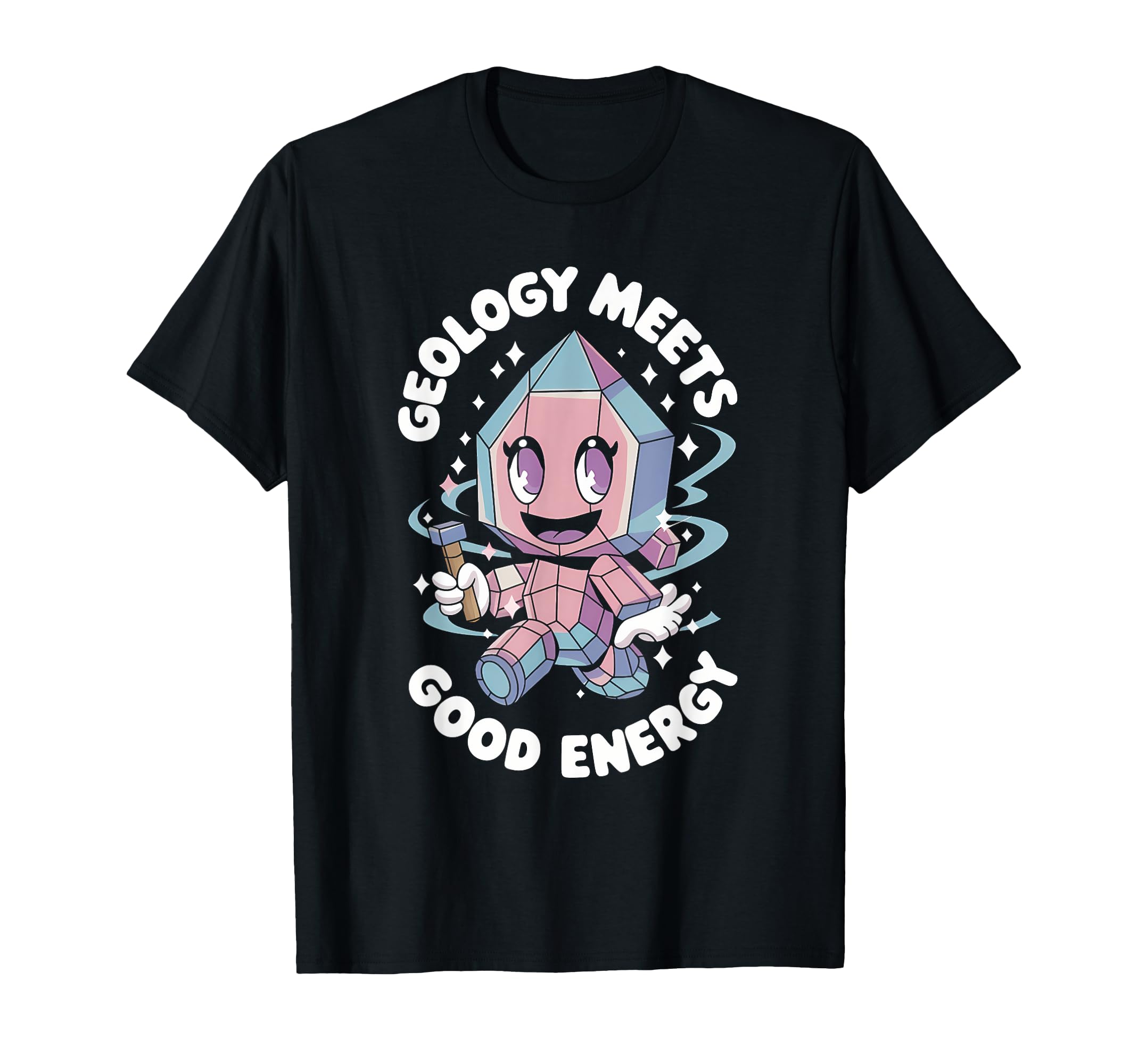 Healing Stone Crystals Energy T-Shirt - Fun Novelty Design for Adults - T-Shirt, Sweatshirt, Hoodie