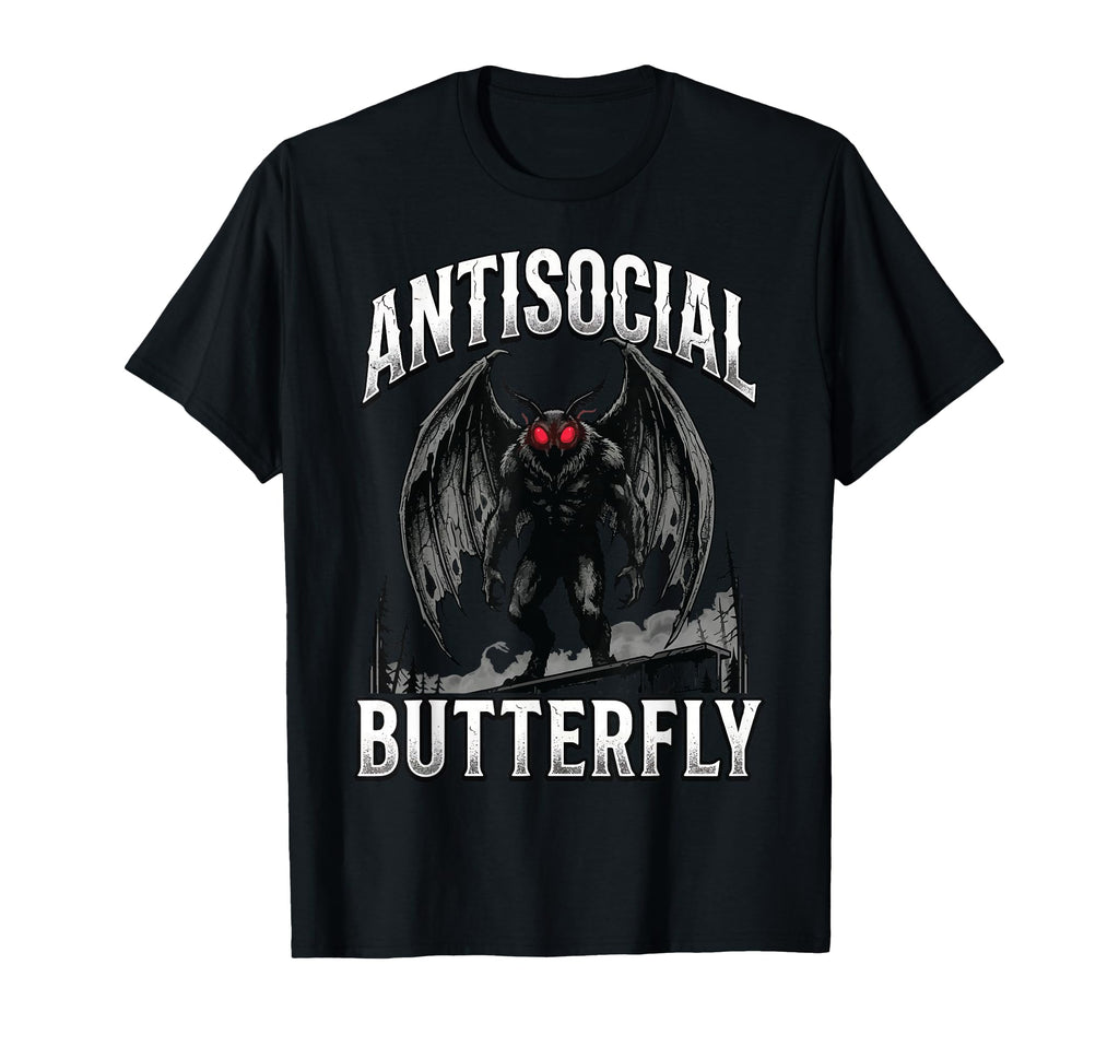 Cryptid Mothman Introvert Funny Sweatshirt - Graphic Print Men Women - T-Shirt, Sweatshirt, Hoodie