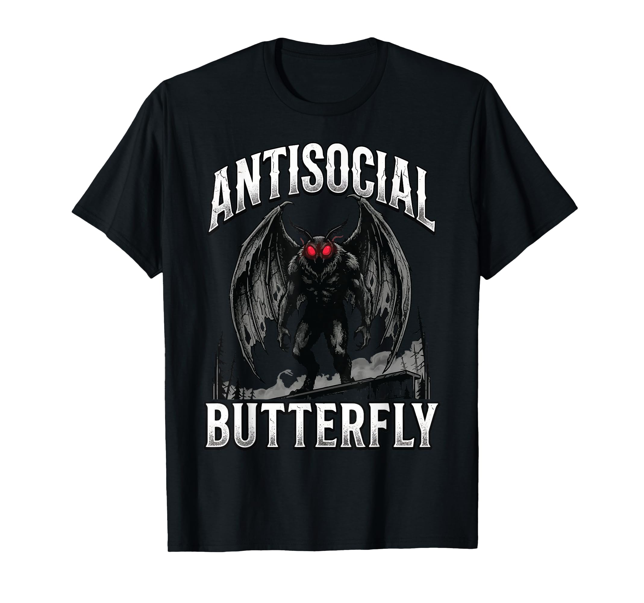 Cryptid Mothman Introvert Funny Sweatshirt - Graphic Print Men Women - T-Shirt, Sweatshirt, Hoodie