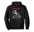 American Patriotic Biker Gnomes Hoodie - Graphic Print for Adults - T-Shirt, Sweatshirt, Hoodie