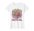 Adhd Brain Creative Soul T-Shirt - Minimalist Print for Adults - T-Shirt, Sweatshirt, Hoodie