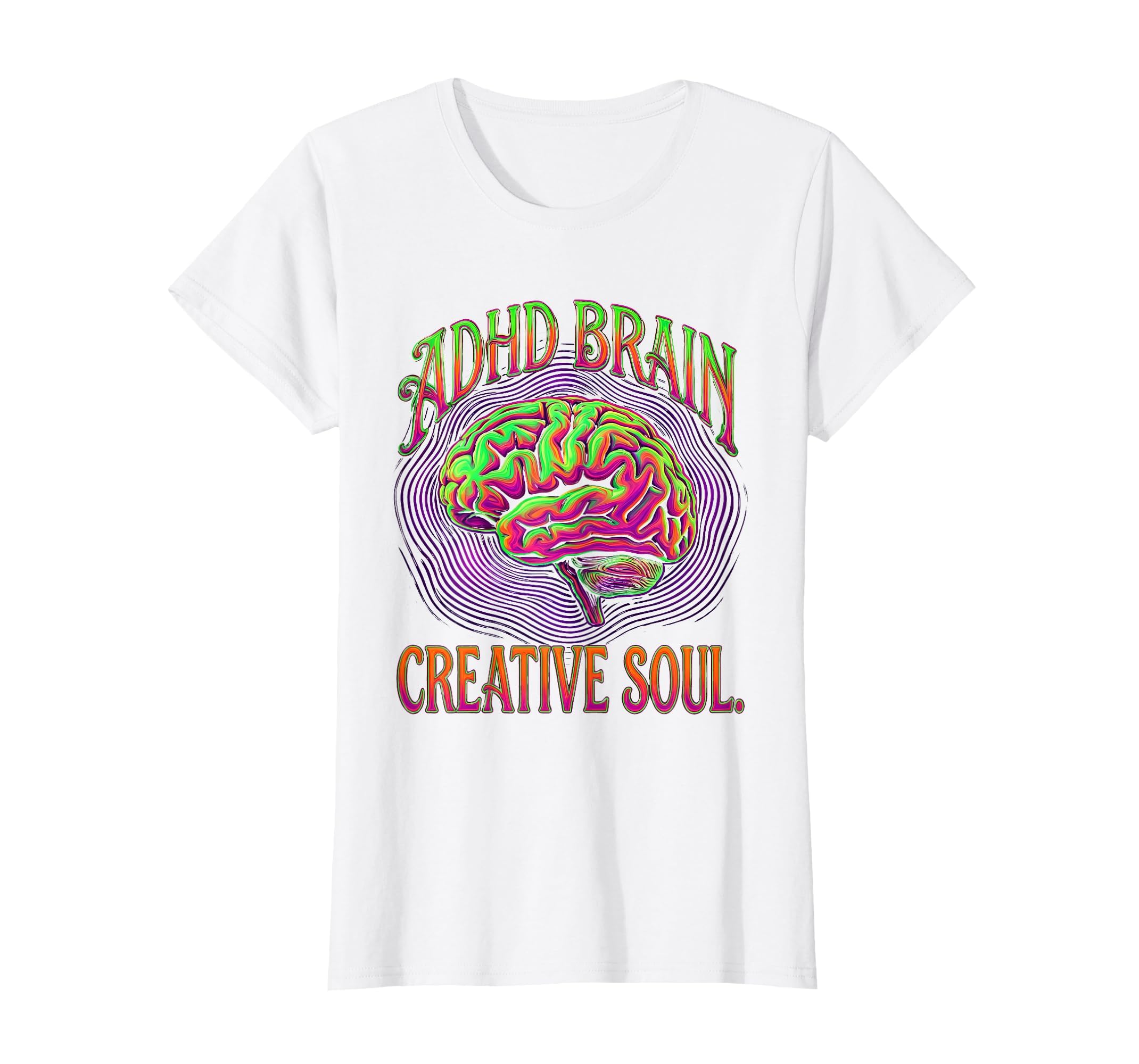 Adhd Brain Creative Soul T-Shirt - Minimalist Print for Adults - T-Shirt, Sweatshirt, Hoodie
