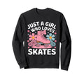 Just Who Loves Roller Skating 70S Sweatshirt - Novelty Apparel Men Women - T-Shirt, Sweatshirt, Hoodie