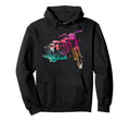Motorcycle Biker Watercolor Hoodie - Fun Novelty Design Men Women - T-Shirt, Sweatshirt, Hoodie
