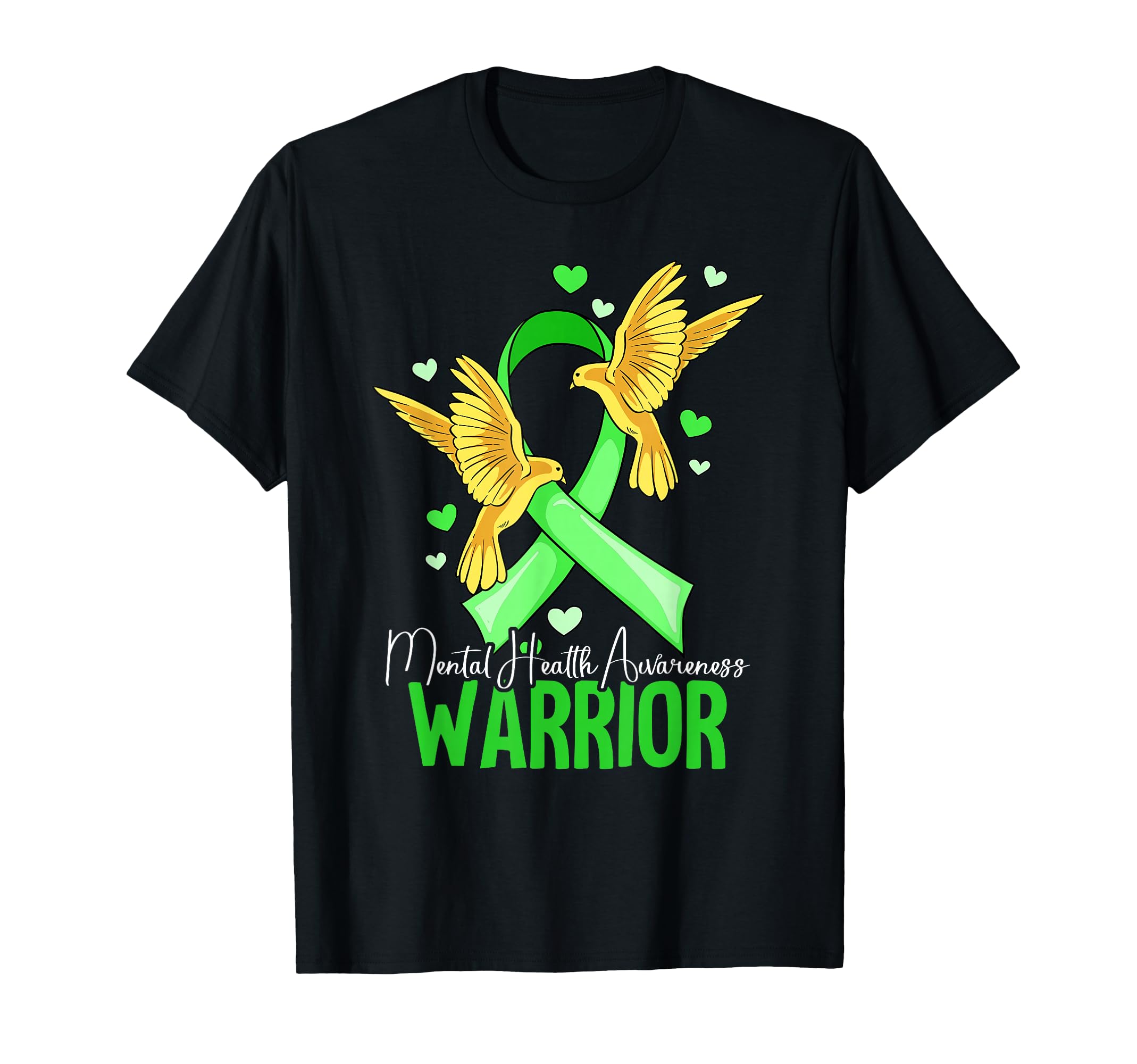 Warrior Mental Health Awareness T-Shirt - Novelty Apparel for Adults - T-Shirt, Sweatshirt, Hoodie