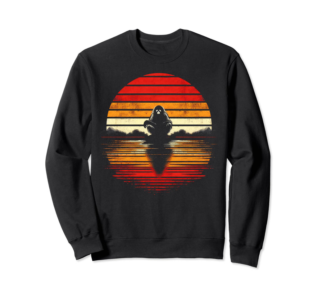 Spider Monkey Sunset Safari 70S Sweatshirt - Custom Art Print Unisex - T-Shirt, Sweatshirt, Hoodie