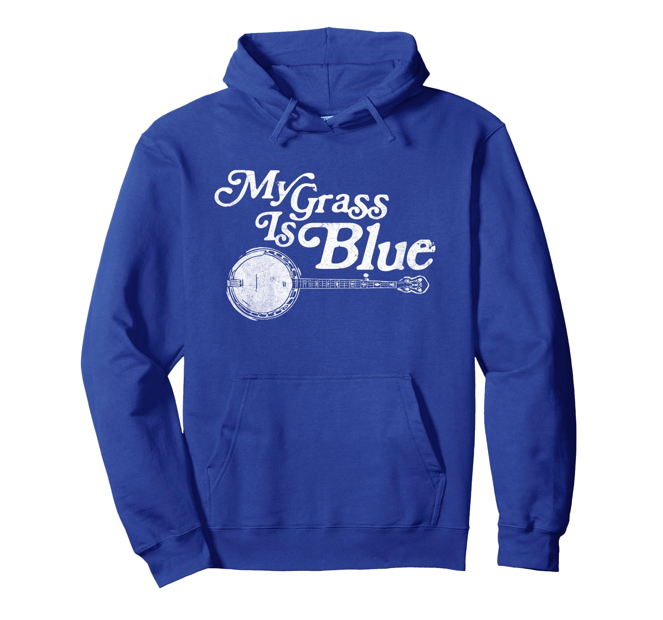 My Grass Is Blue Banjo Bluegrass Hoodie - Streetwear Style for Adults - T-Shirt, Sweatshirt, Hoodie