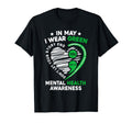 May We Wear Green Mental Health T-Shirt - Custom Art Print for Adults - T-Shirt, Sweatshirt, Hoodie