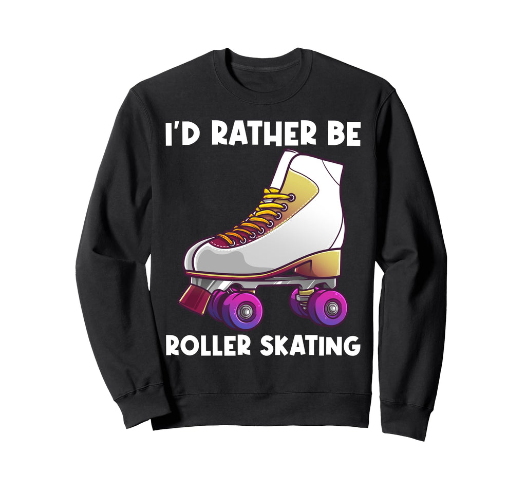 Roller Skating Roller Skater Skate Sweatshirt - Minimalist Print Men Women - T-Shirt, Sweatshirt, Hoodie