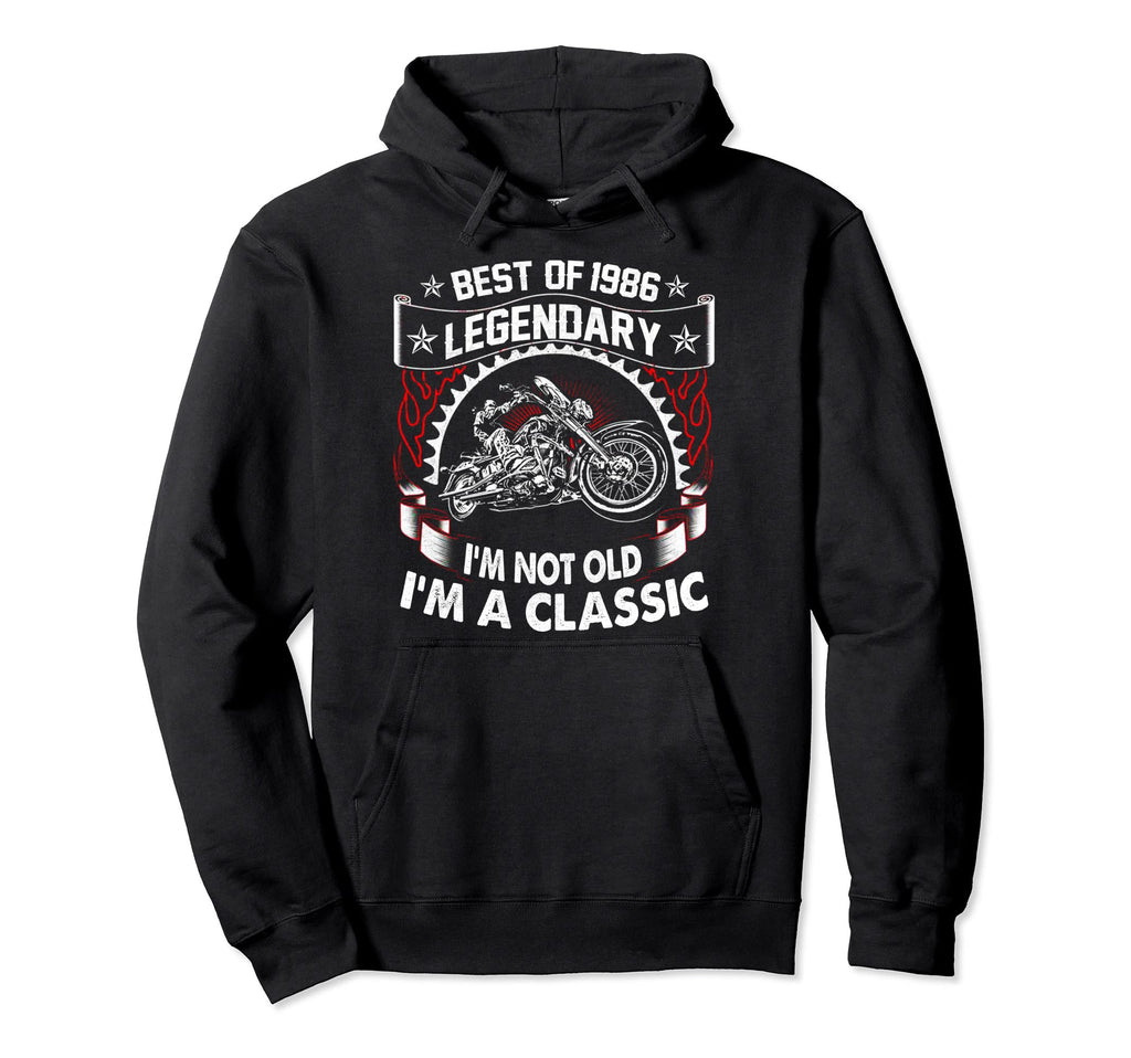 Motorcycle 1986 35 Years Old Funny Hoodie - Aesthetic Graphic Men Women - T-Shirt, Sweatshirt, Hoodie
