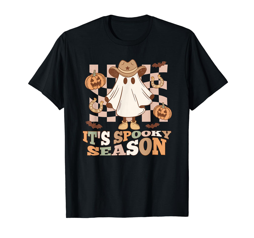 Halloween Boo Ghost Western Country T-Shirt - Unique Graphic Men Women - T-Shirt, Sweatshirt, Hoodie