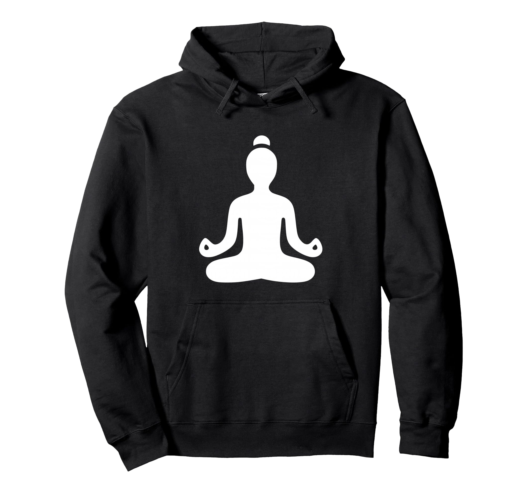 Meditating Figure Simple Hoodie - Casual Everyday Wear Men Women - T-Shirt, Sweatshirt, Hoodie