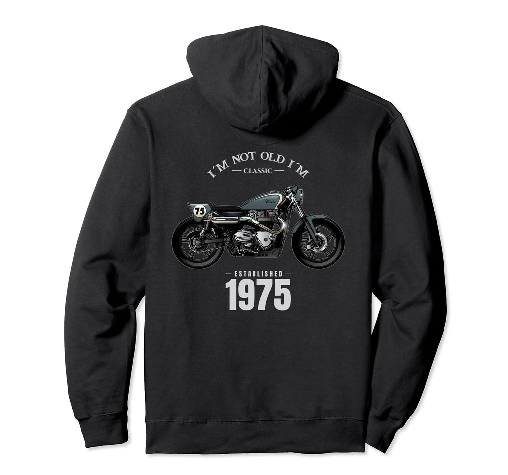 50Th Birthday Gift Motorcycle Hoodie - Casual Everyday Wear for Adults - T-Shirt, Sweatshirt, Hoodie