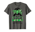 Groovy Support Squad Messy Bun Mental T-Shirt - Graphic Print Unisex - T-Shirt, Sweatshirt, Hoodie