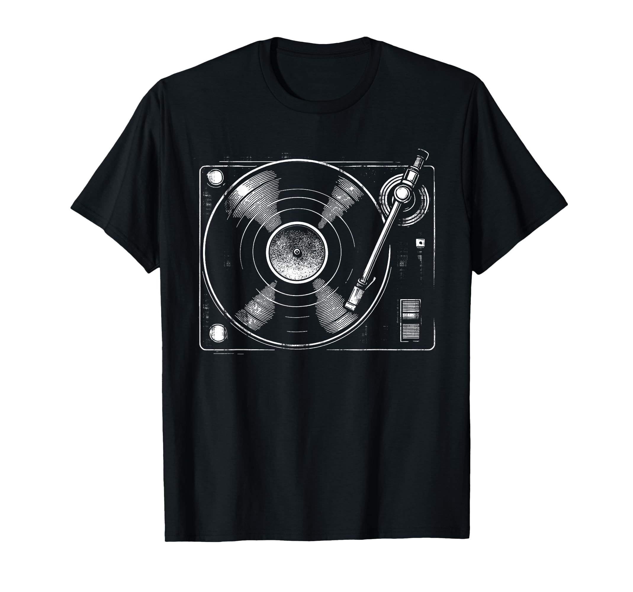 Turntable Audio Lp Vinyl Record Player T-Shirt - Trendy Graphic for Adults - T-Shirt, Sweatshirt, Hoodie