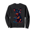Miniature Pinscher Gamer Gaming Sweatshirt - Custom Art Print Men Women - T-Shirt, Sweatshirt, Hoodie