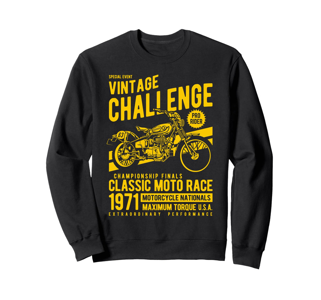 Challenge Motorcycle Race Sweatshirt - Custom Art Print for Adults - T-Shirt, Sweatshirt, Hoodie
