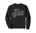 Cruiser Motorcycle Motorbike Sweatshirt - Graphic Print for Adults - T-Shirt, Sweatshirt, Hoodie